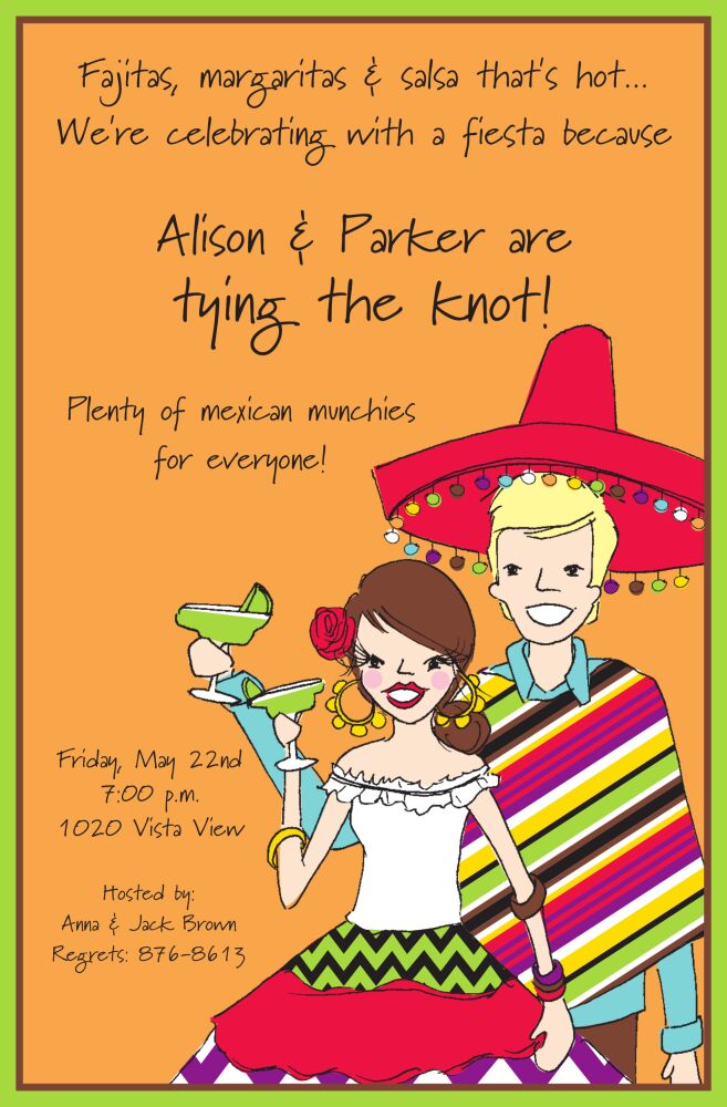 Fiesta Couple Invitation