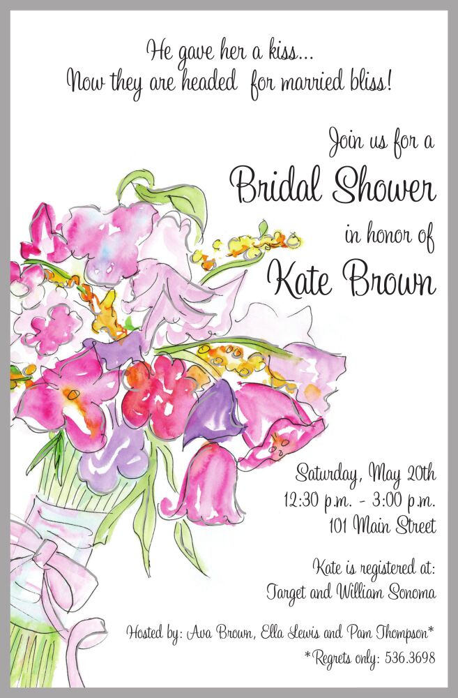Bouquet Wash Invitation