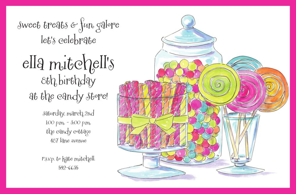 Candy Buffet Invitation