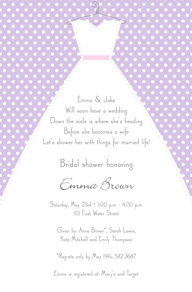 Stitched Bride Invitation