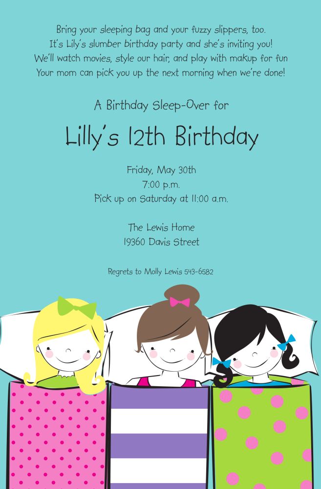 Sleepover Invitation