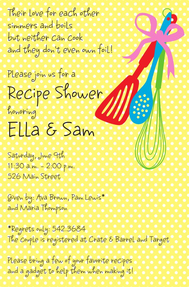 Kitchen Corner Invitation