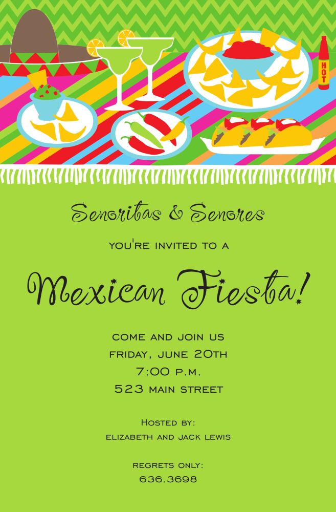 Fiesta Table Invitation