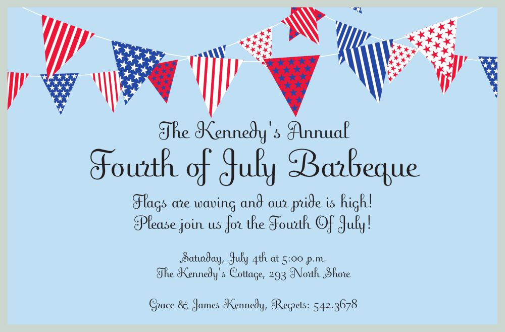 July Banner Invitation