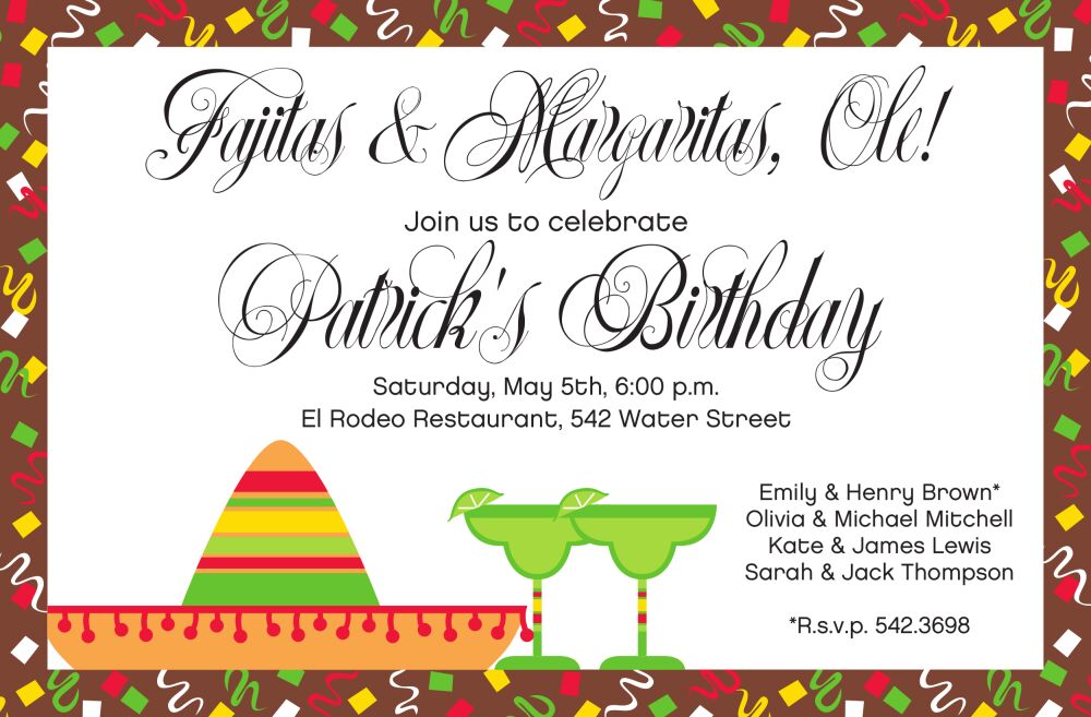 Fiesta Party Invitation