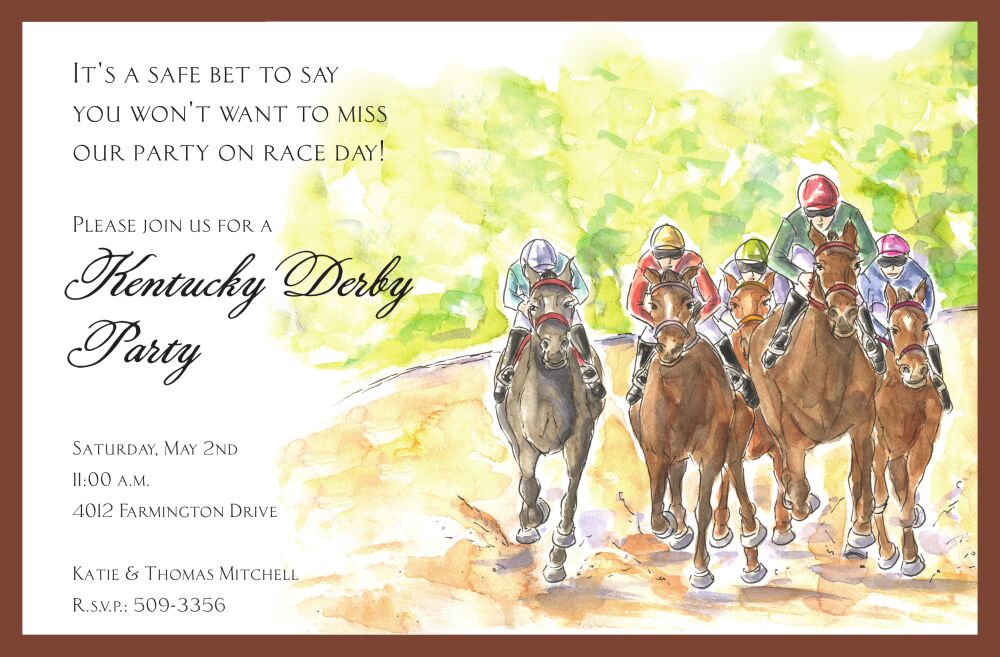 Derby Day Invitation