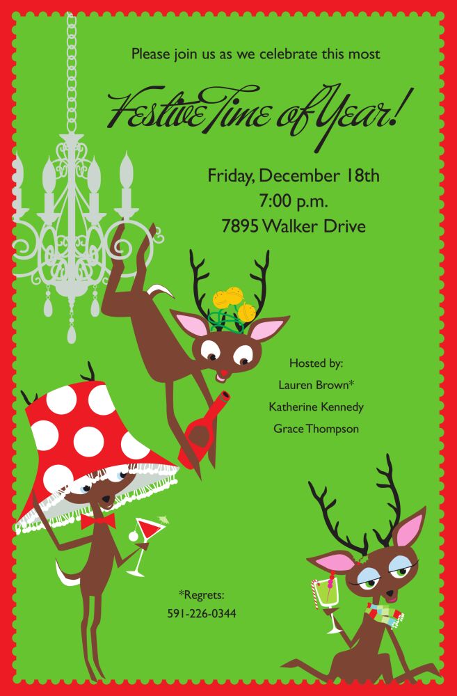 Drink'n Deer Invitation
