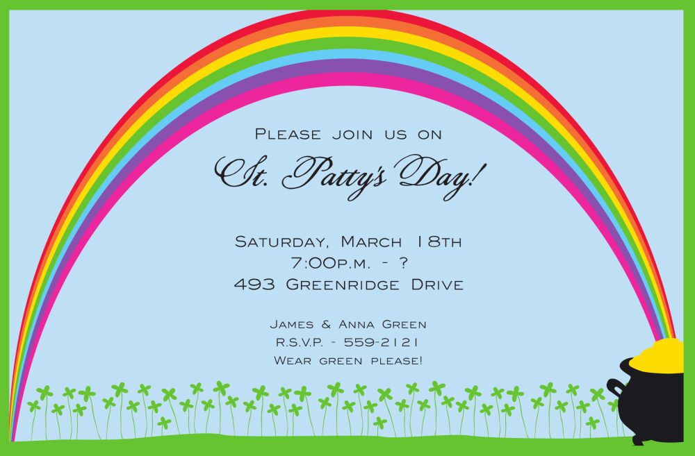 Rainbow Invitation