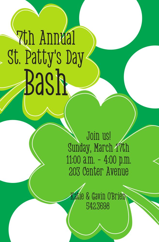 Big Clovers Invitation