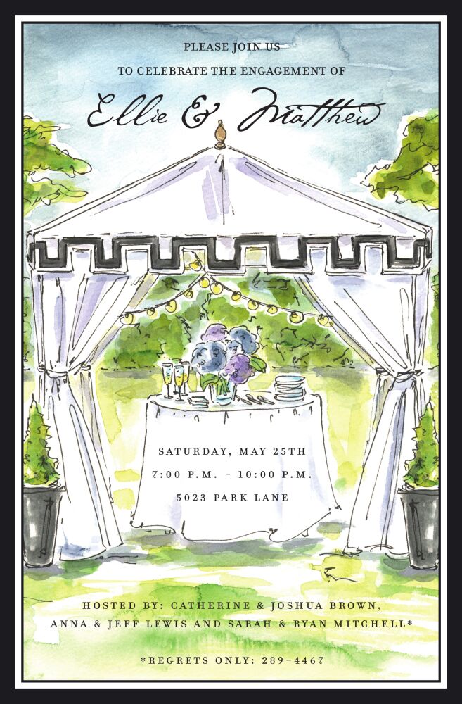 Formal Tent Invitation