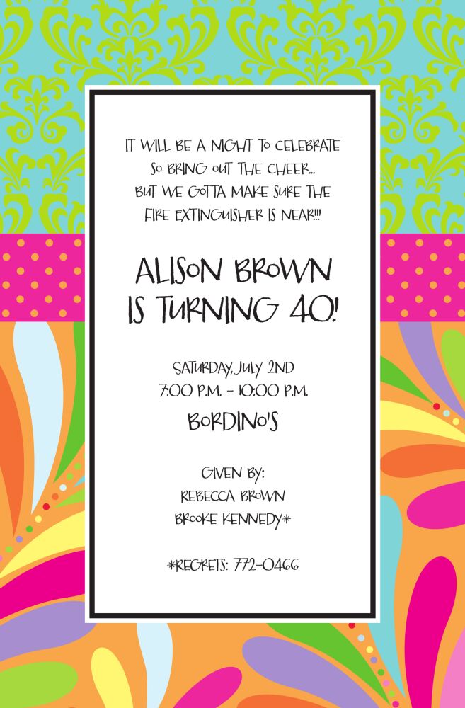 Zulu Tropics Invitation
