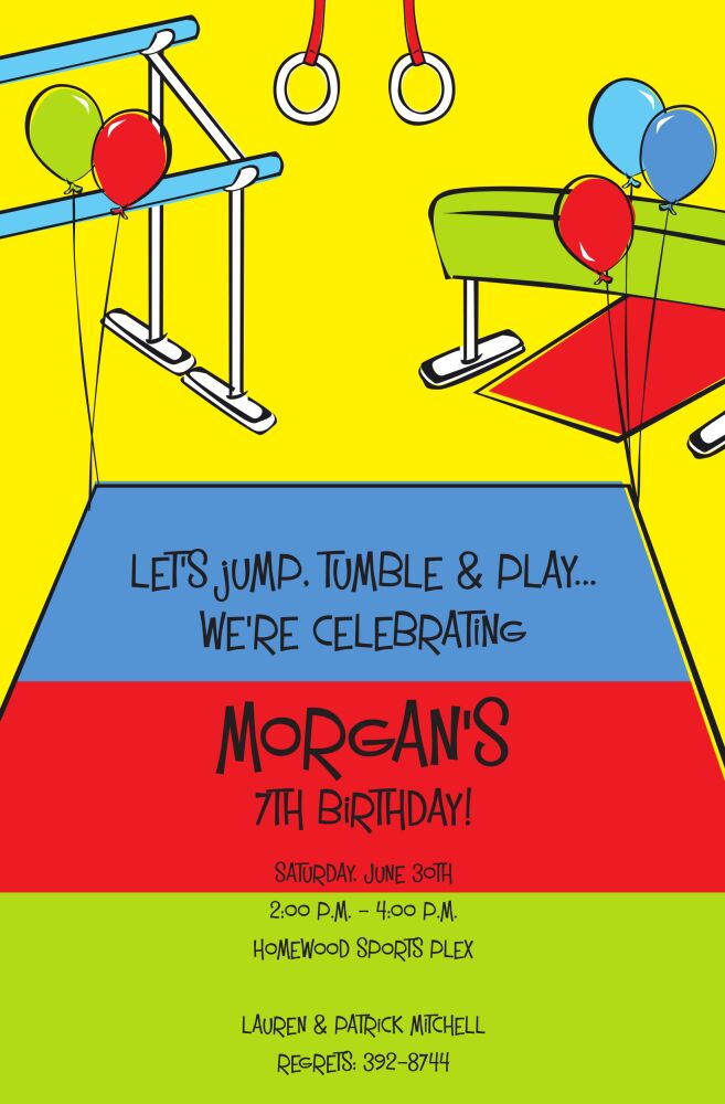Fun Gym Invitation