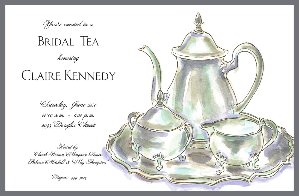 Tea Service Invitation