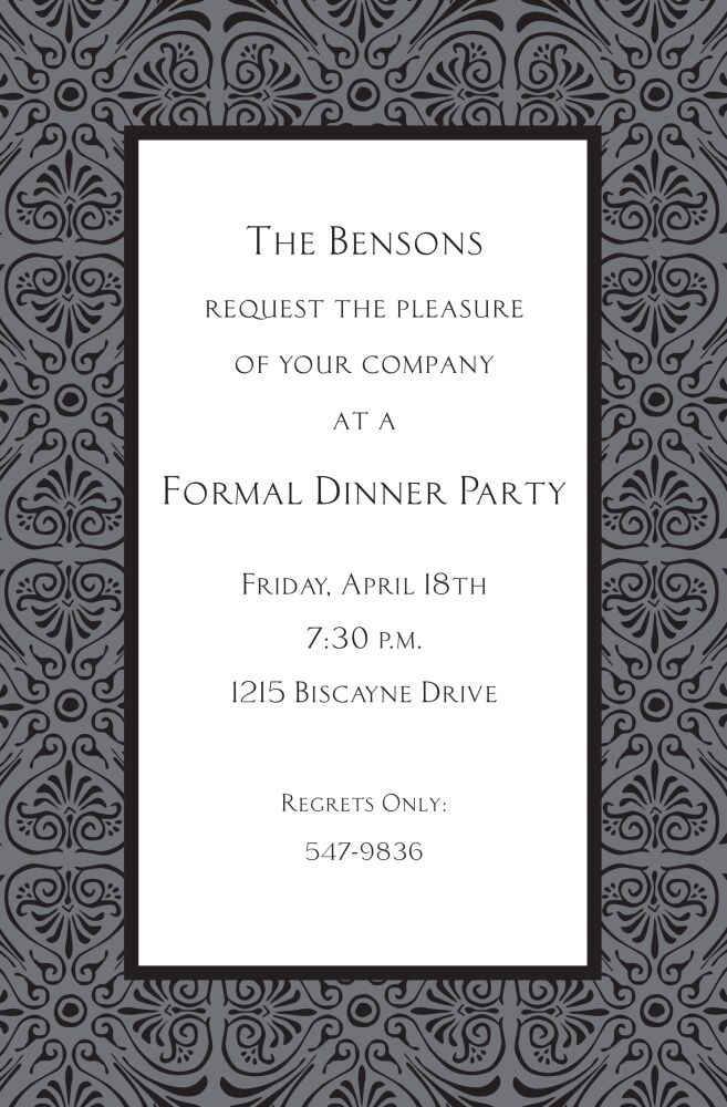 Cinder Silver Invitation