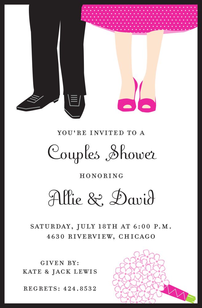 Couples Feet Invitation