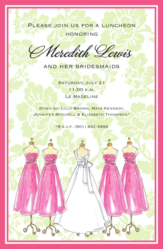 Spring Bridal Invitation