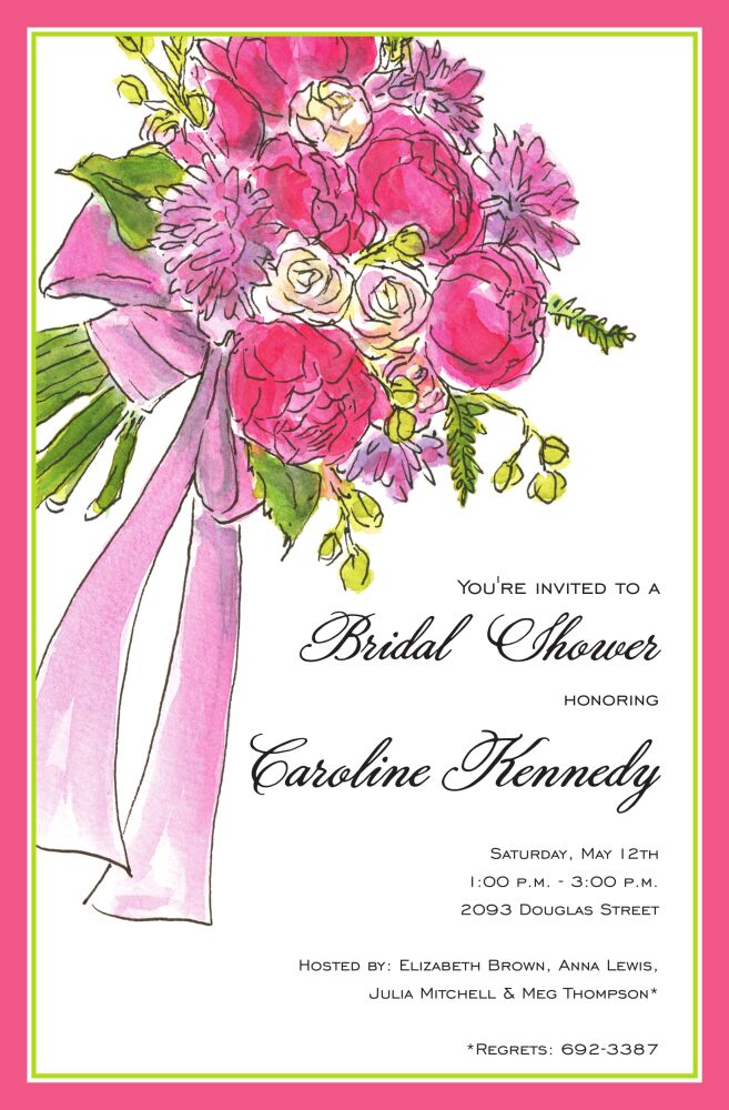 Bridal Bouquet Invitation