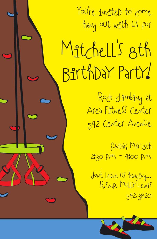 Rock Climb Invitation