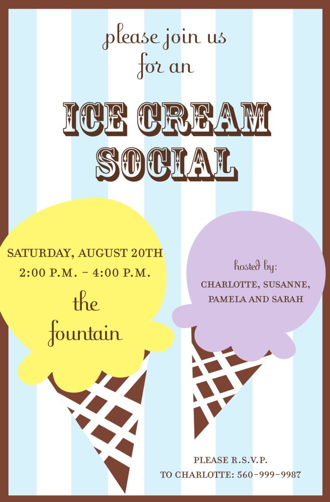 Two Scoops Invitation