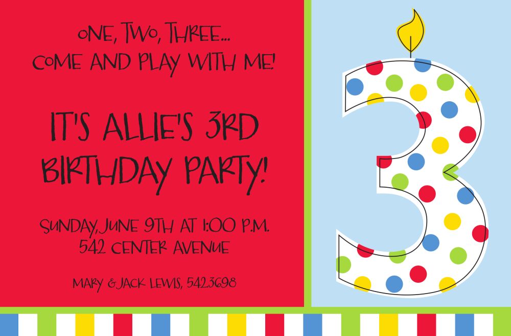 Third Candle Invitation