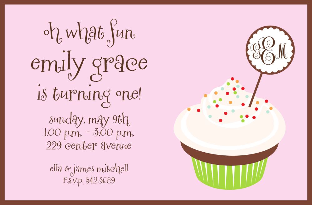 Cakey Pink Invitation