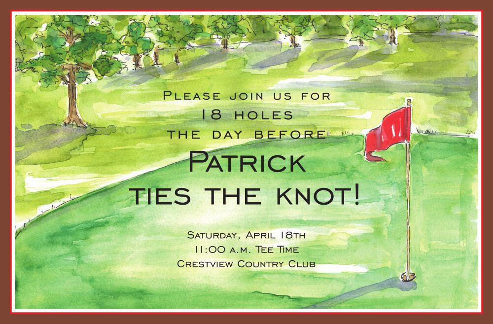 Golf Green Invitation