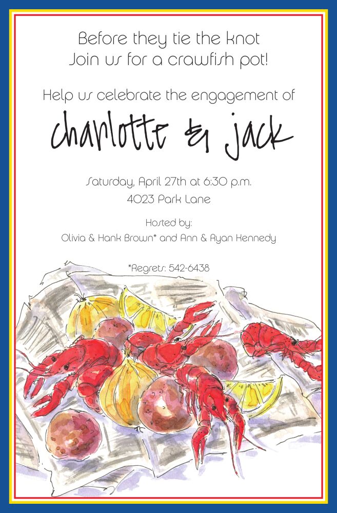 Crawfish Spread Invitation