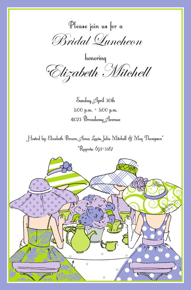 Sunny Tea Invitation