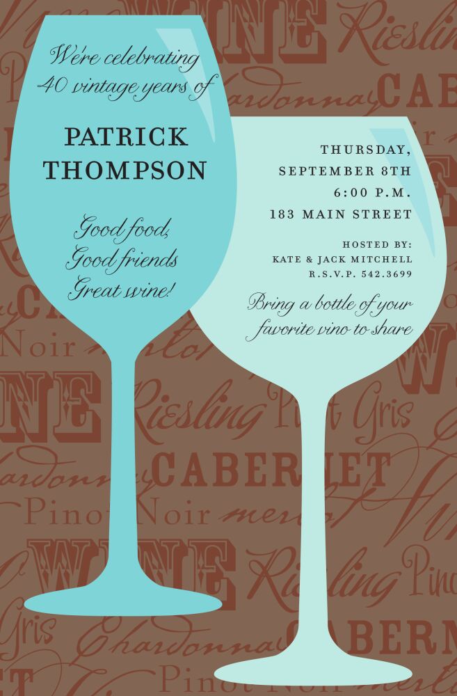 Wine Chatter Invitation