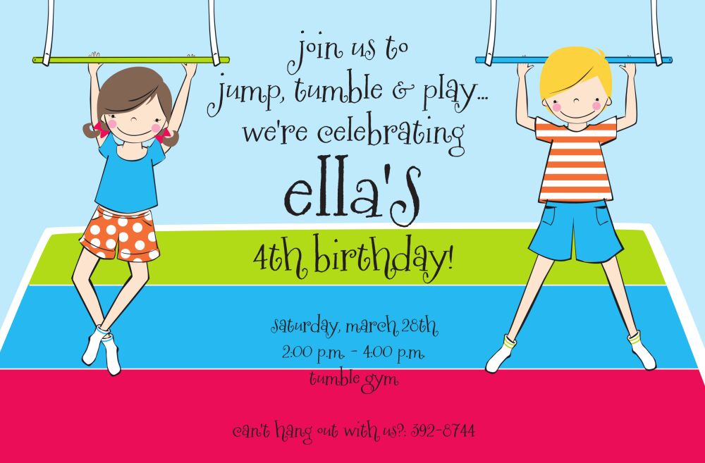 Little Gym Invitation