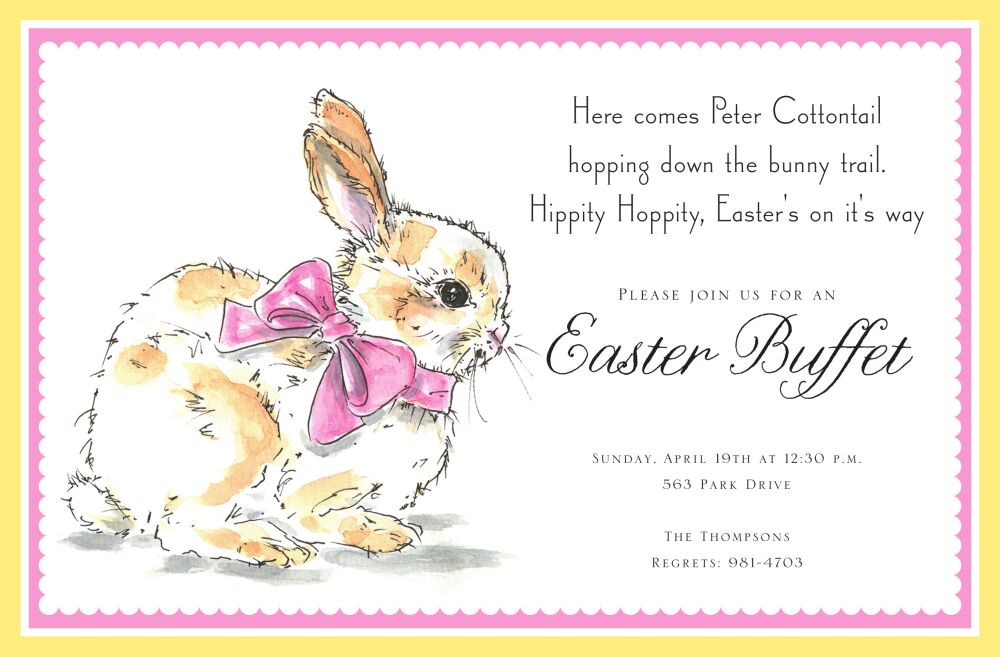 Sweet Bunny Invitation