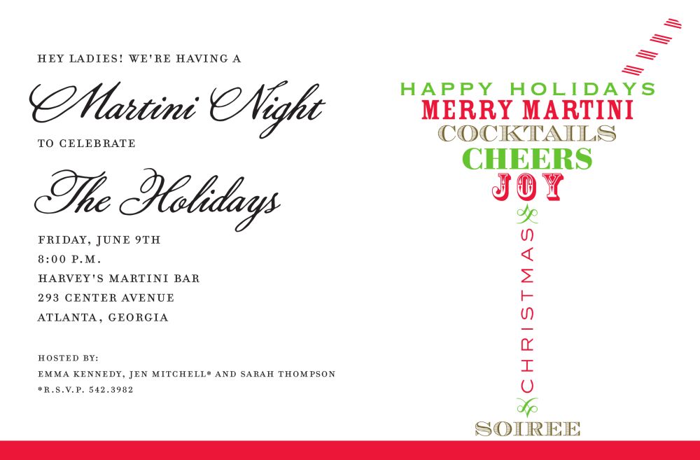 Cocktail Speak Invitation