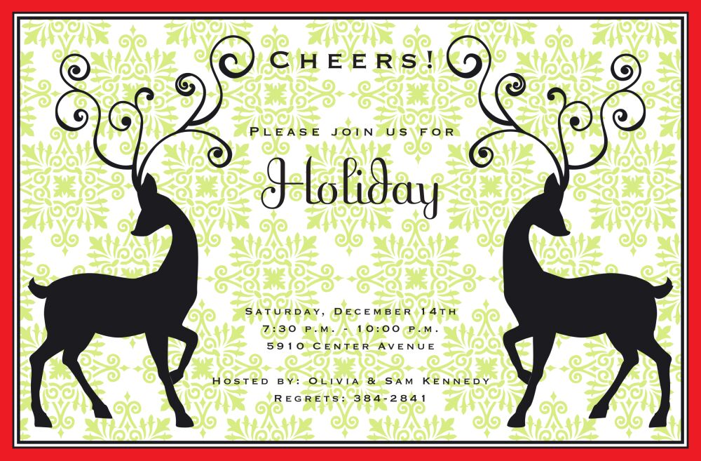 Elegant Deer Invitation