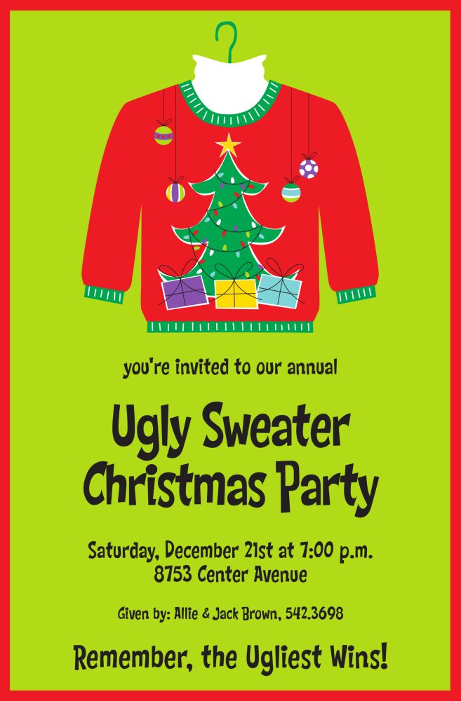 Ugly Sweater Invitation