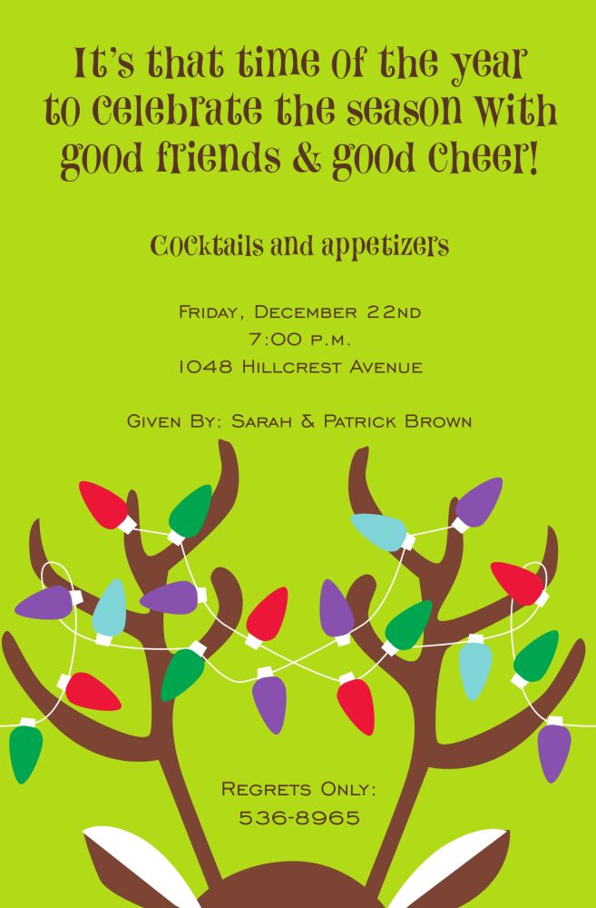 Decked Deer Invitation