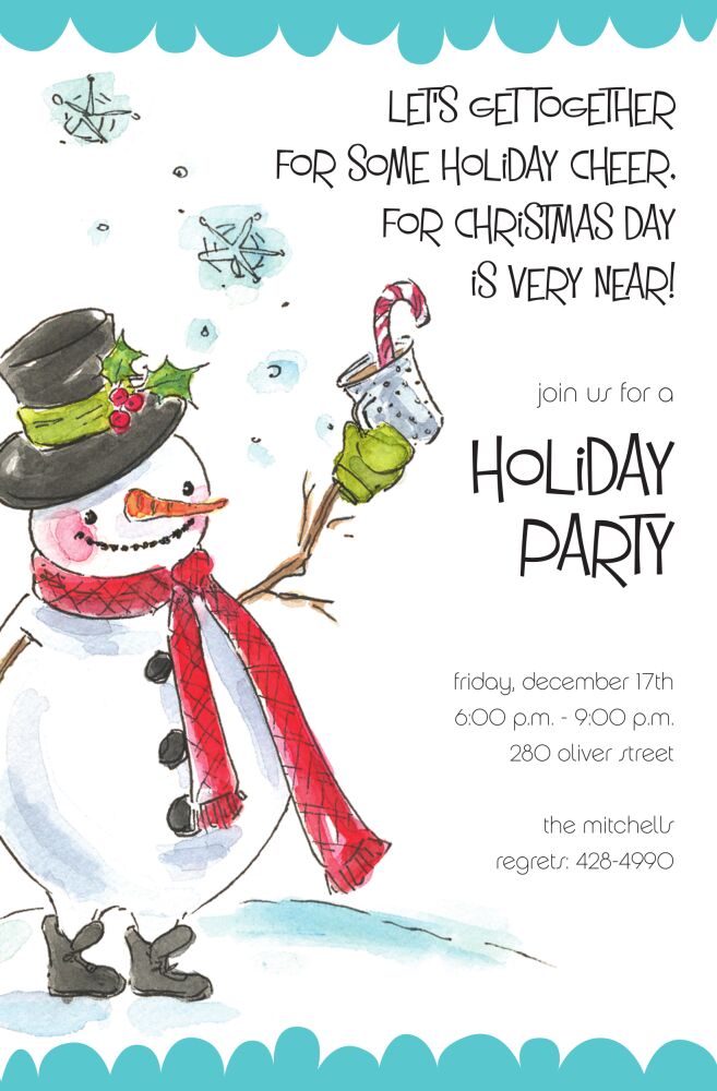 Snowman Cheer Invitation