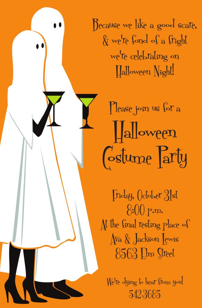 Ghost Couple Invitation