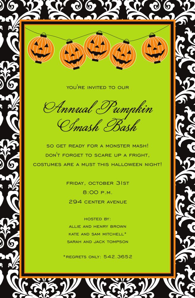 Jack Lanterns Invitation