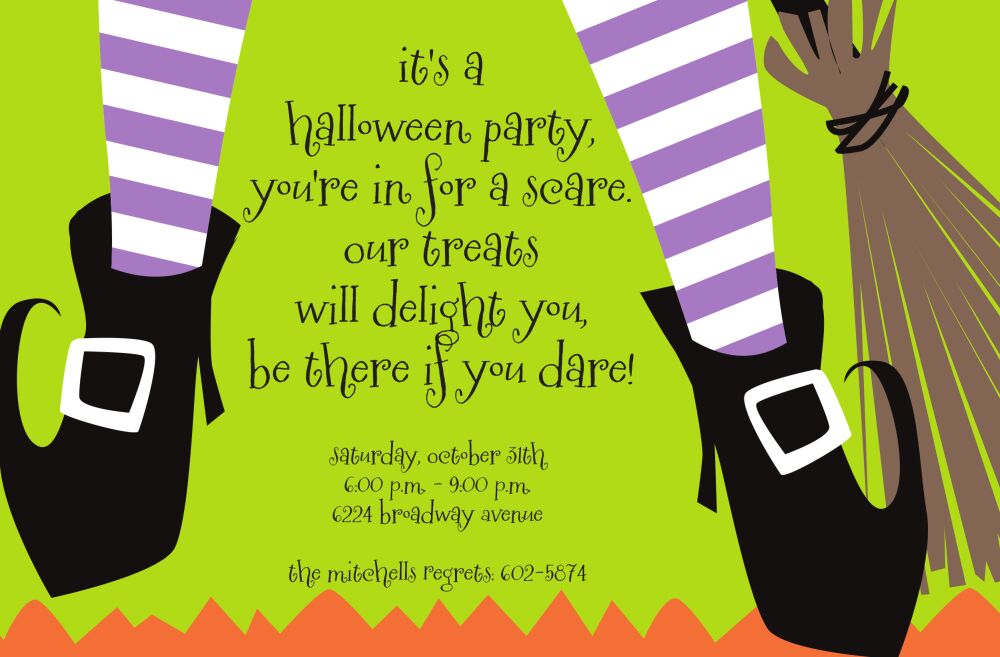 Trendy Witches Invitation