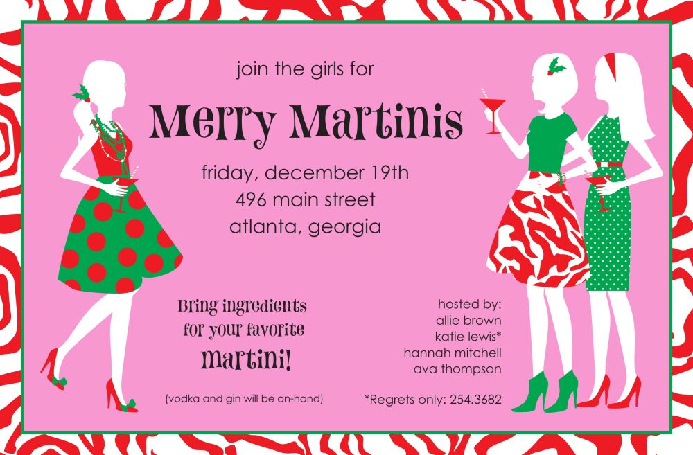 Festive Chicas Invitation