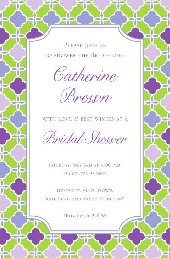 Lilac Kiss Invitation