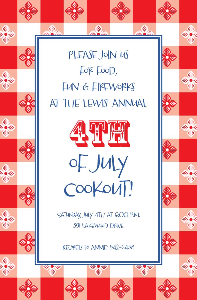 Retro Picnic Invitation