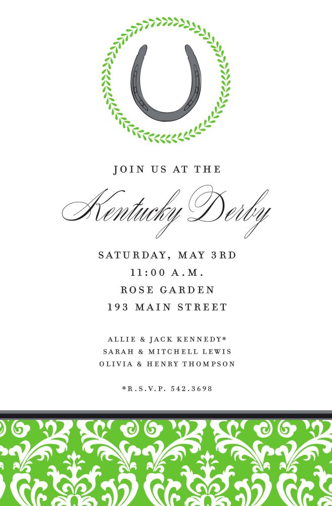 Derby Luck Invitation