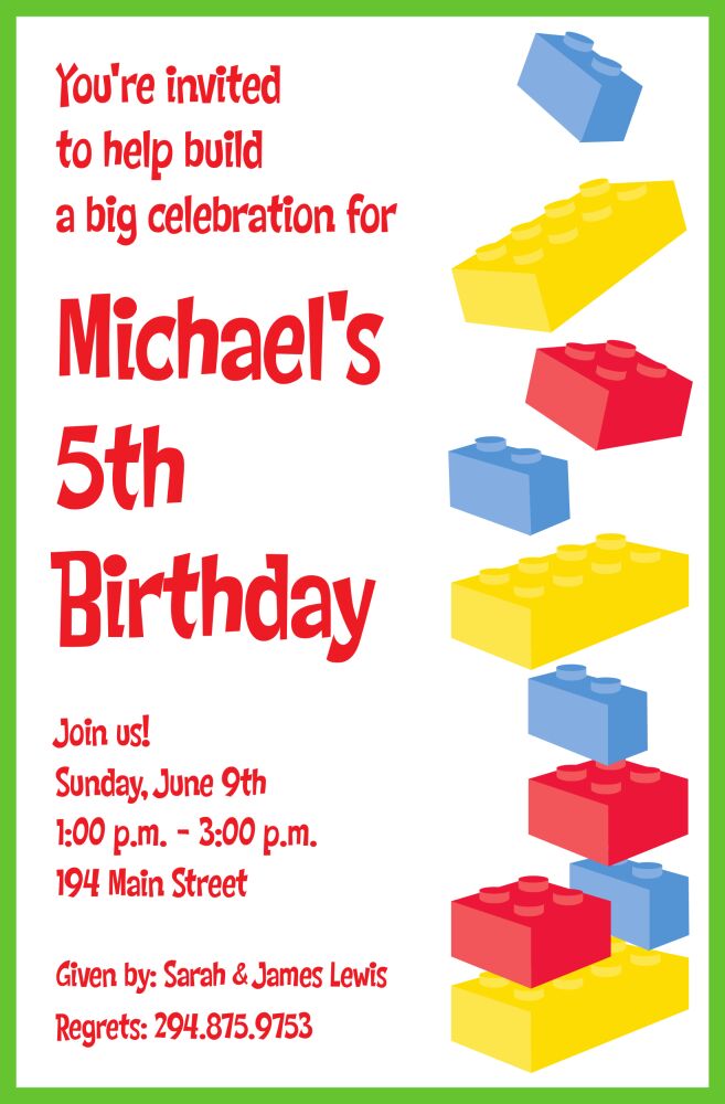 Building Fun Invitation