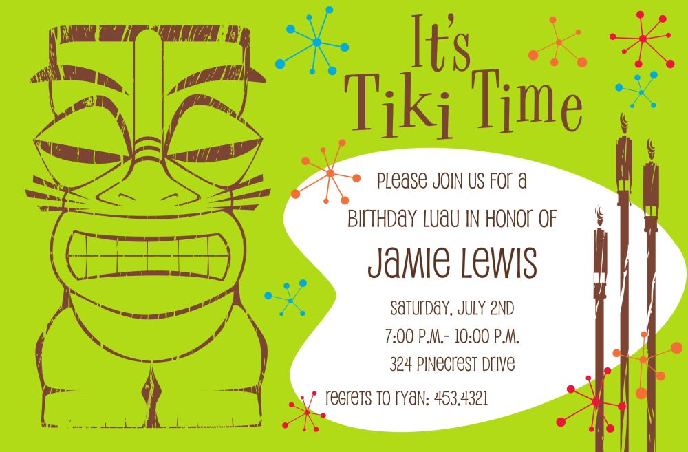 Tiki Invitation