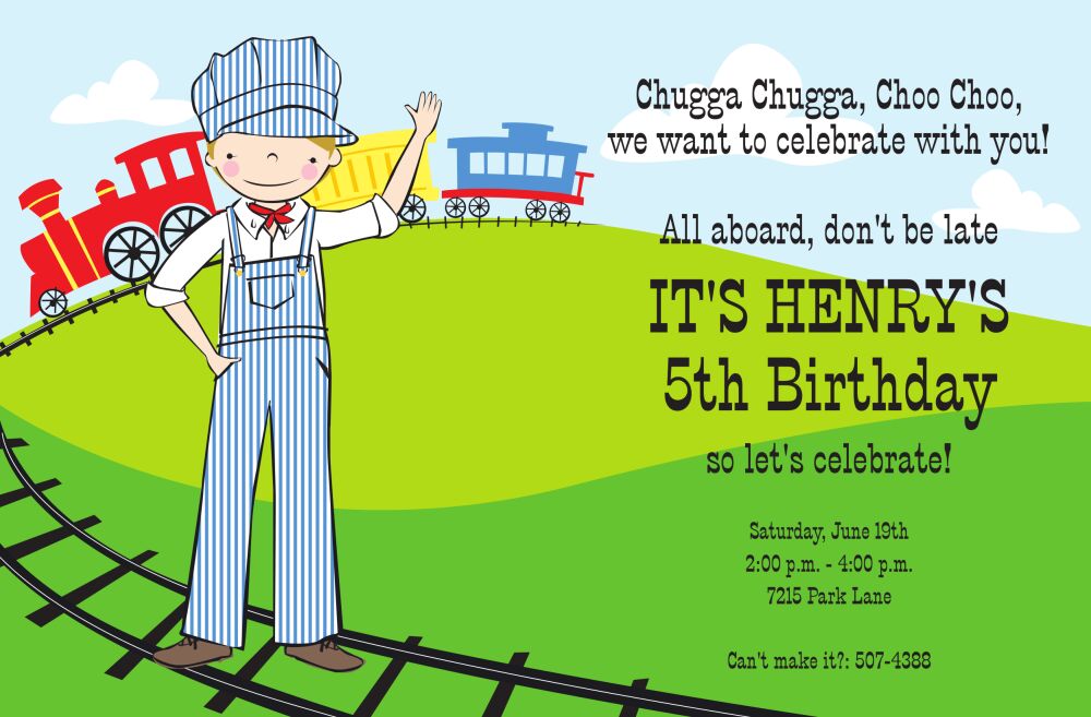 Little Conductor Invitation
