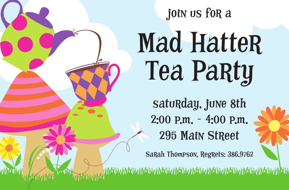 Fun Tea Invitation