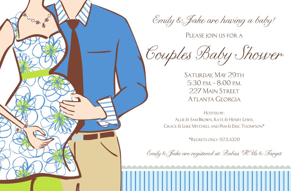 Expecting Boy Invitation