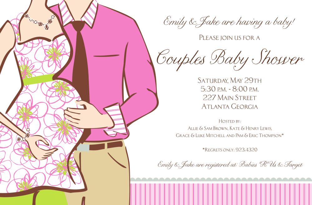 Expecting Girl Invitation