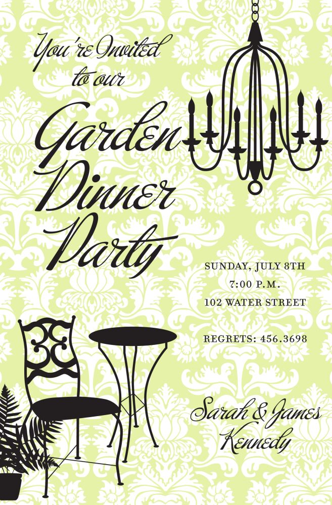Summer Chandelier Invitation